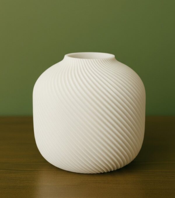 ქოთანი ტალღოვანი დიზაინით