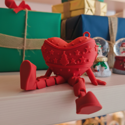 გულის ფორმის საახალწლო დეკორაცია